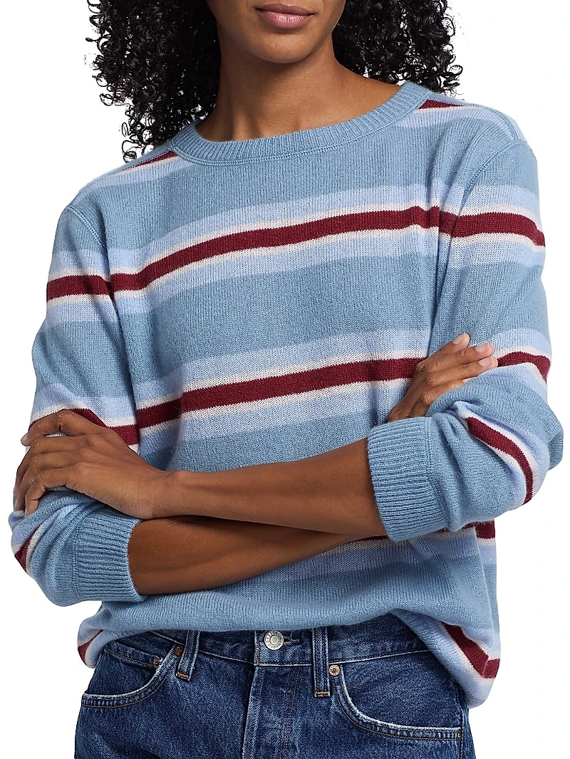 Boyfriend Striped Cashmere Sweater