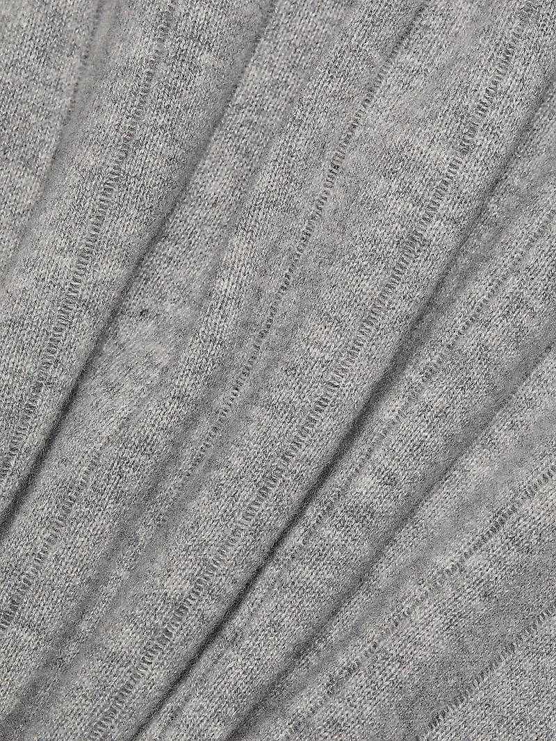 Darcy Rib-Knit Cashmere-Wool T-Shirt