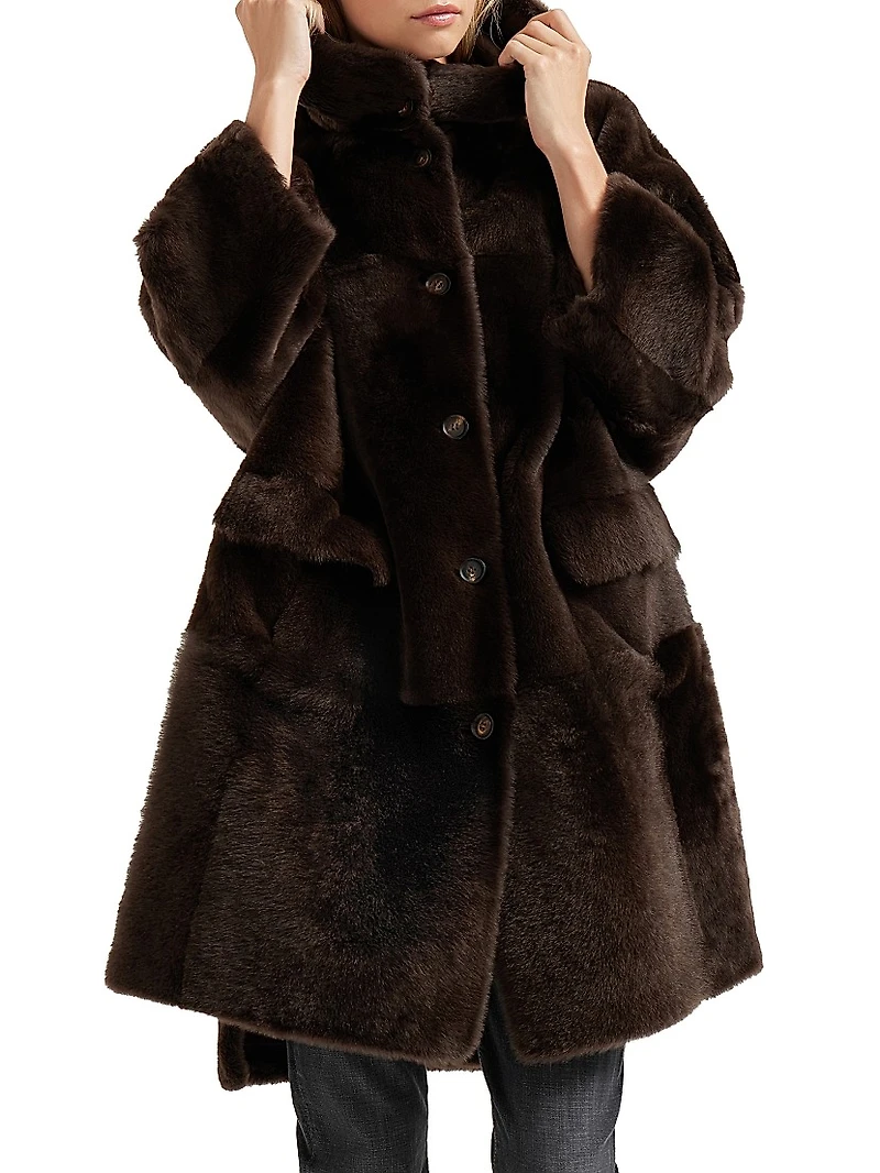 Reversible Shearling Coat