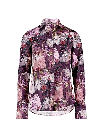Priscilla Collage-Inspired Print Shirt