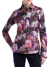 Priscilla Collage-Inspired Print Shirt