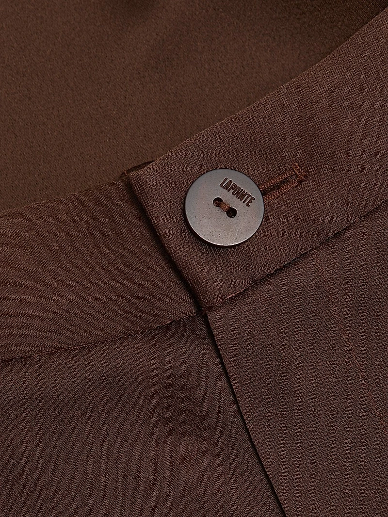 Satin Relaxed Pleated Pants