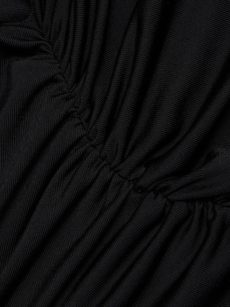 Georgette Cape Slit Gown