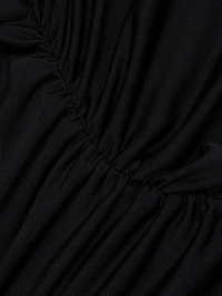 Georgette Cape Slit Gown