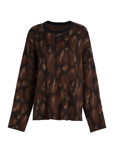 Leopard Jacquard Sweater