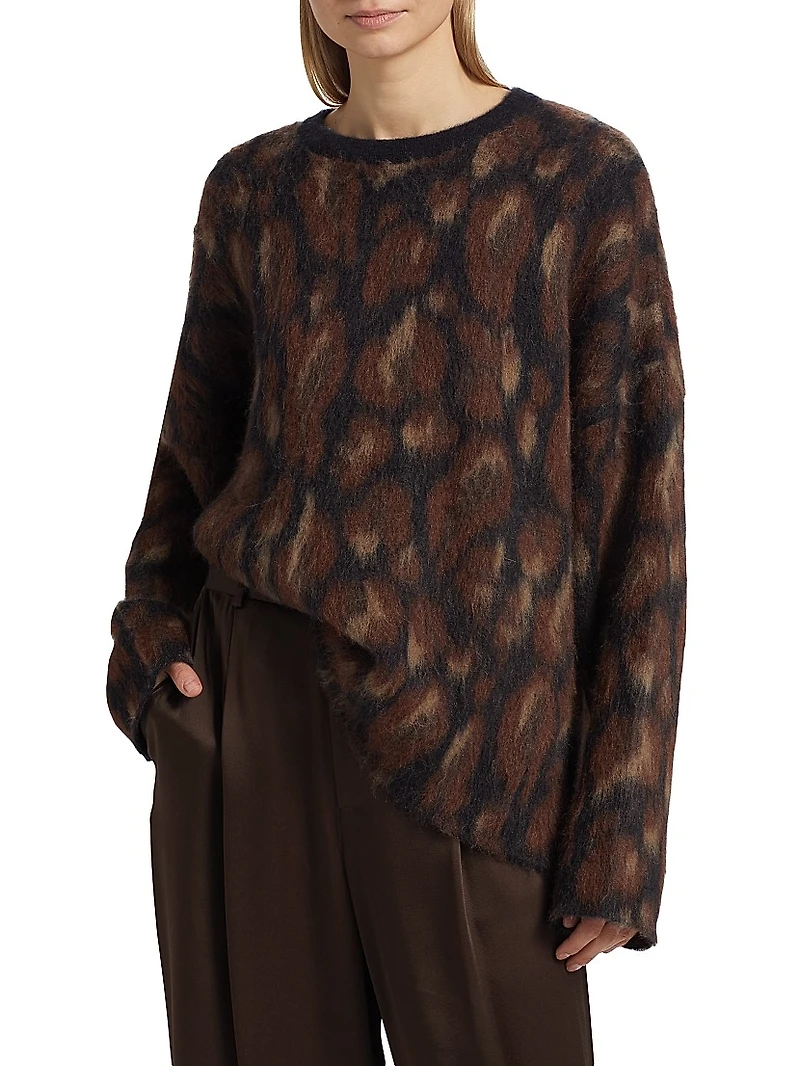 Leopard Jacquard Sweater