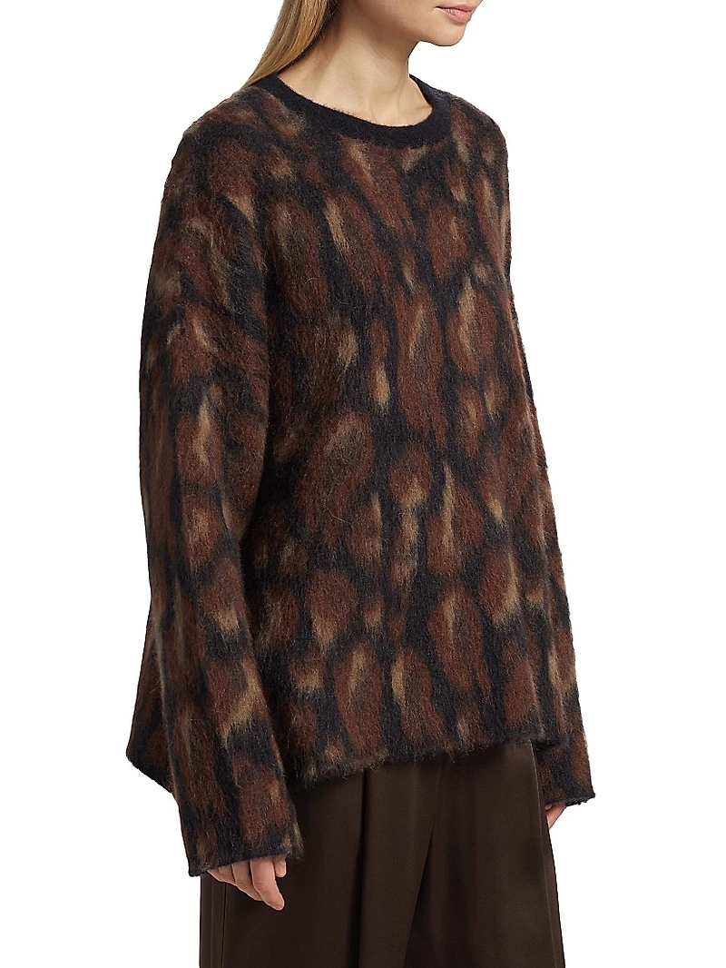 Leopard Jacquard Sweater