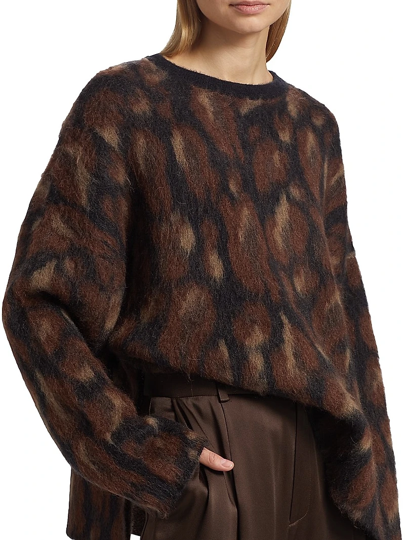 Leopard Jacquard Sweater