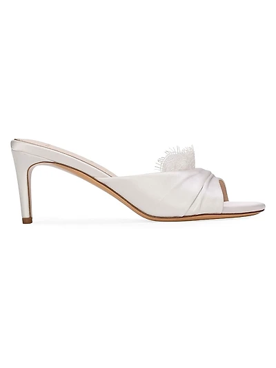 Lacey 65MM Satin Mules