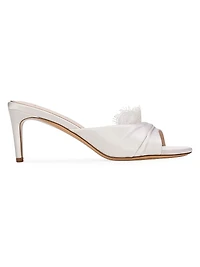Lacey 65MM Satin Mules