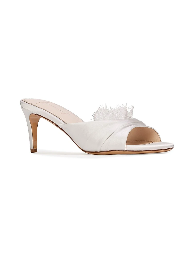 Lacey 65MM Satin Mules