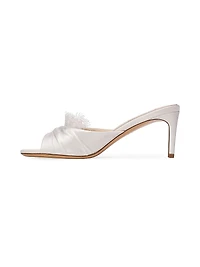 Lacey 65MM Satin Mules