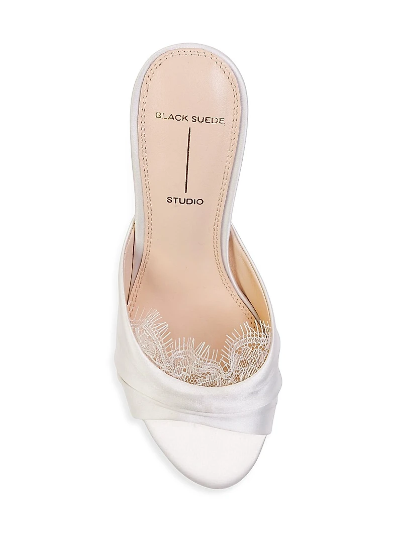 Lacey 65MM Satin Mules