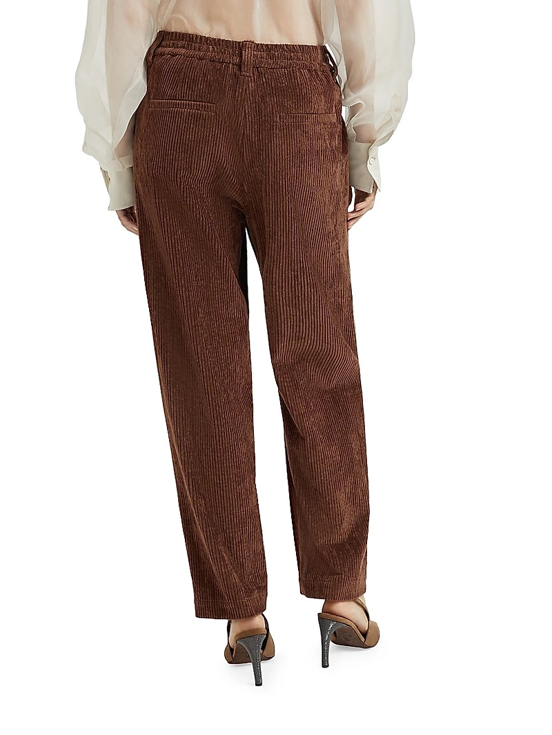Comfort Cotton Corduroy Baggy Trousers