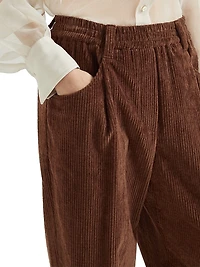 Comfort Cotton Corduroy Baggy Trousers