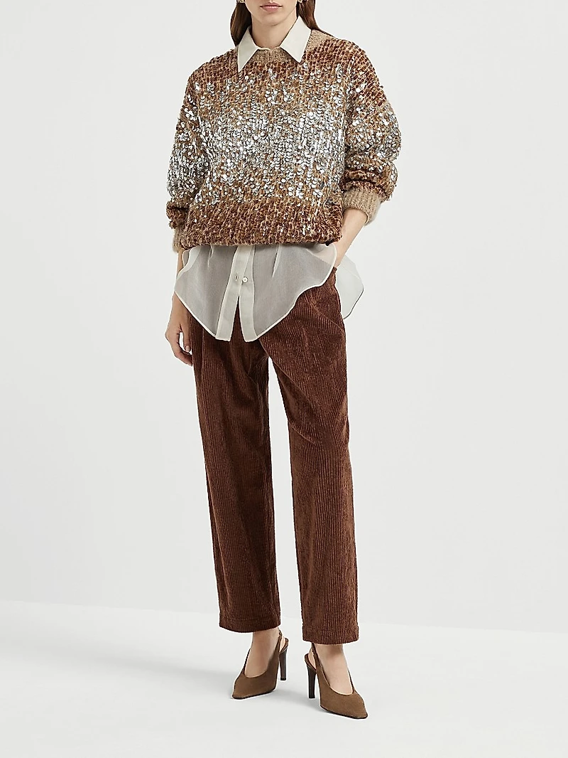 Comfort Cotton Corduroy Baggy Trousers