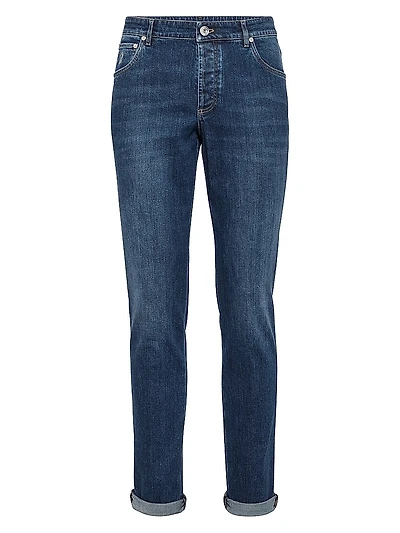 Comfort Denim Slim Fit Five Pocket Jeans