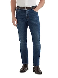 Comfort Denim Slim Fit Five Pocket Jeans