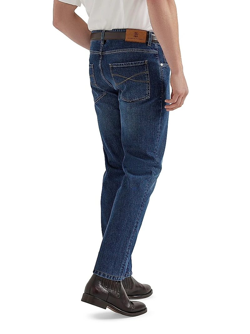 Comfort Denim Slim Fit Five Pocket Jeans