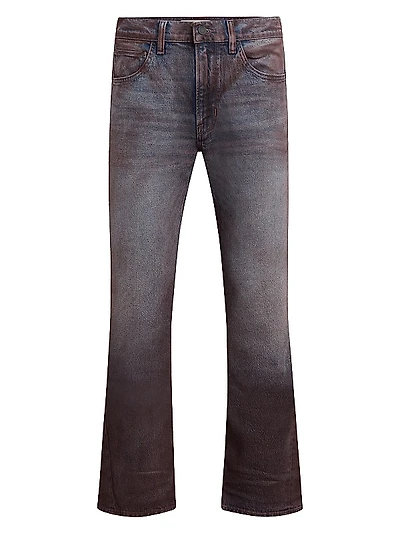 Walker Coated Flared Jeans