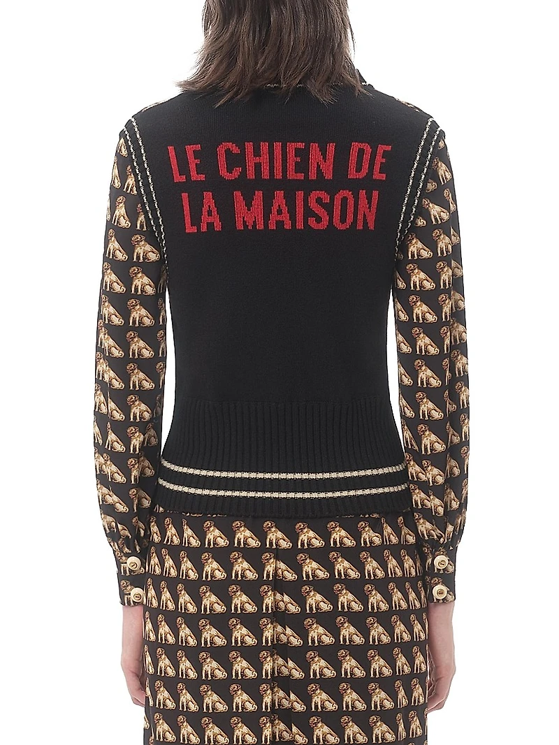 Petit Charles Jacquard Wool Gilet