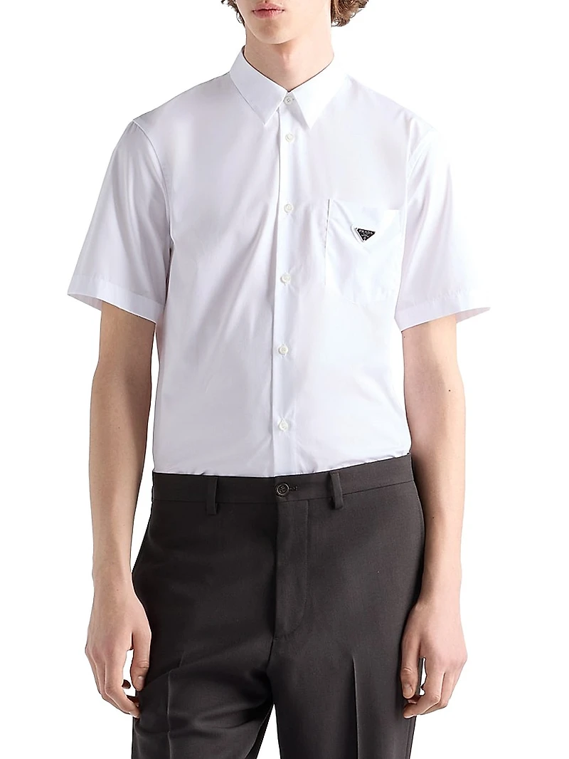 Short-Sleeve Cotton Shirt