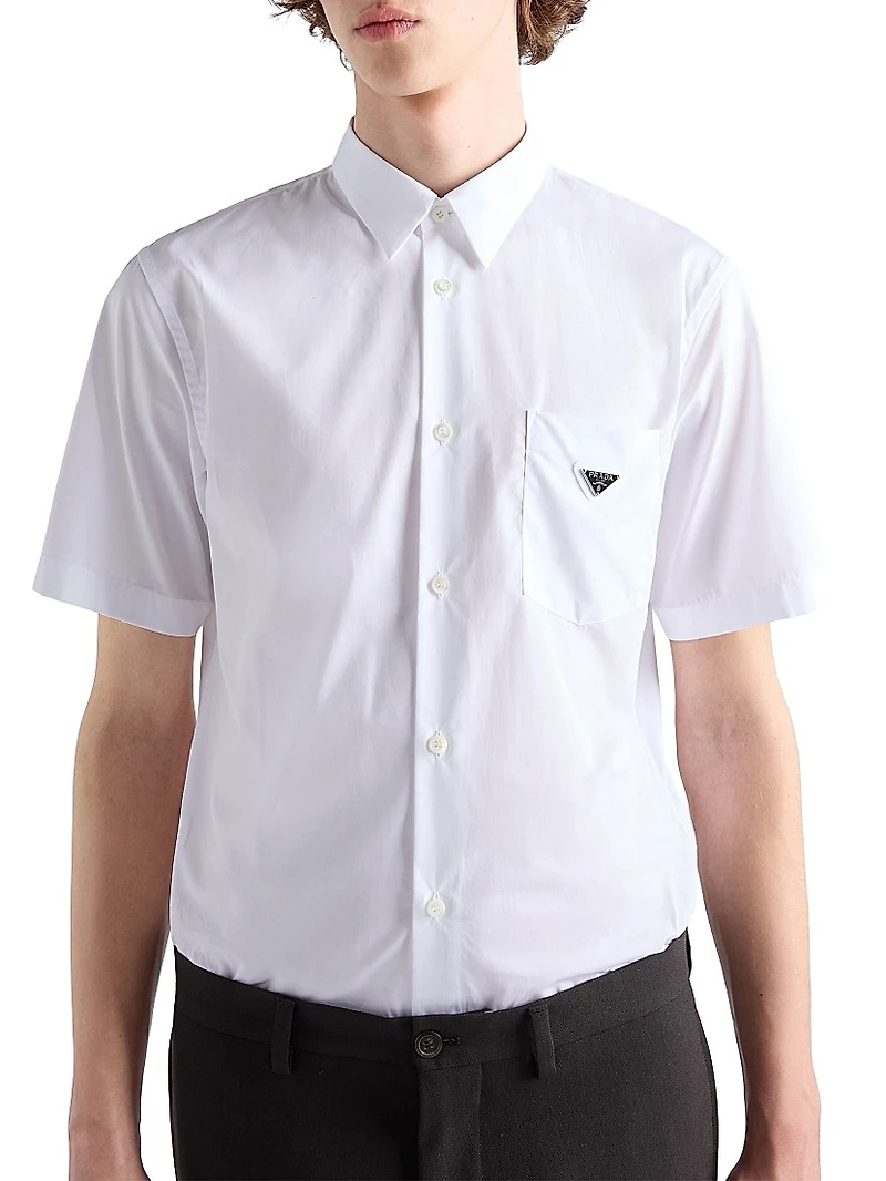 Short-Sleeve Cotton Shirt