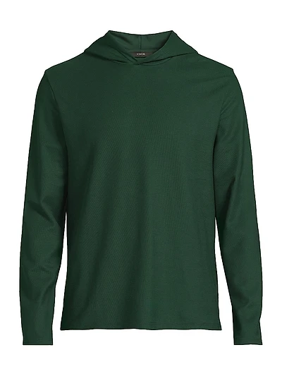 Cotton Pique Hoodie