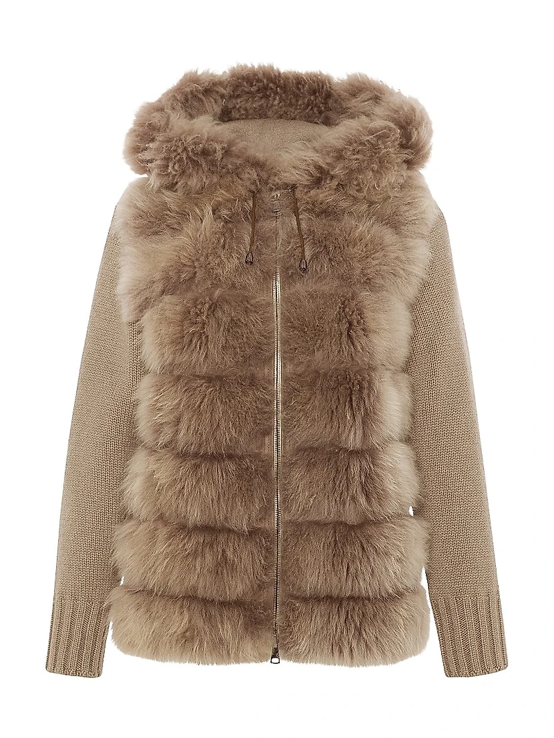 Select Cashmere Goat Parka with Loro Piana Sleeves and Back