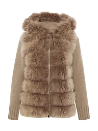 Select Cashmere Goat Parka with Loro Piana Sleeves and Back