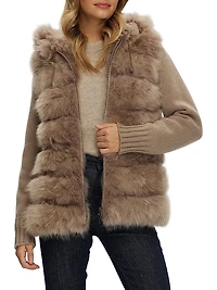 Select Cashmere Goat Parka with Loro Piana Sleeves and Back