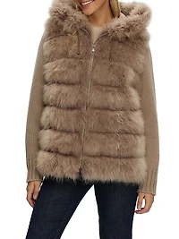 Select Cashmere Goat Parka with Loro Piana Sleeves and Back