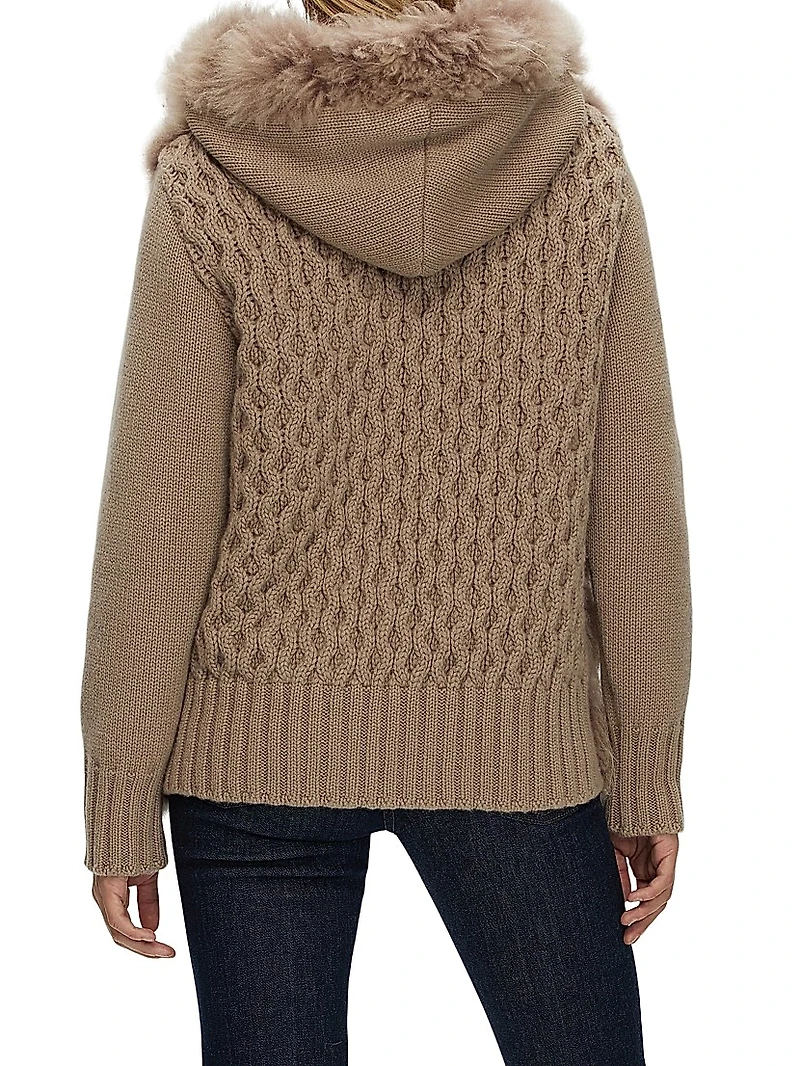 Select Cashmere Goat Parka with Loro Piana Sleeves and Back