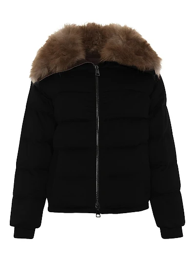 Loro Piana Cashmere Down Jacket with Select Goat Collar