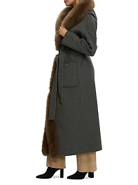 Reversible Loro Piana Cashmere Parka with Select Goat Trim