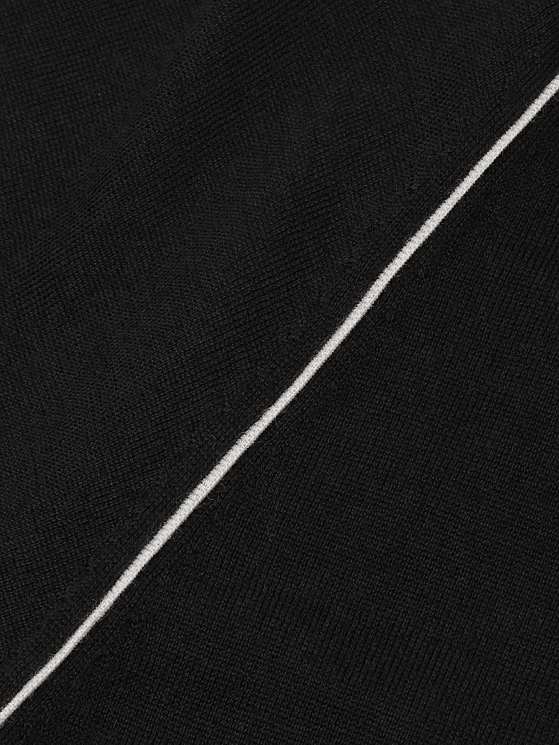 Contrast Seam Wool T-Shirt