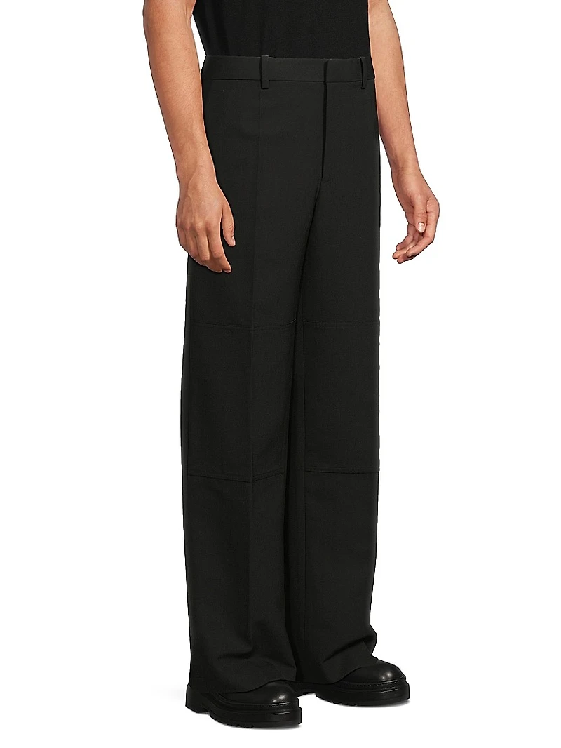 Carpenter Wool Wide-Leg Trousers