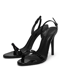 Aurora 105MM Leather Stiletto-Heel Sandals