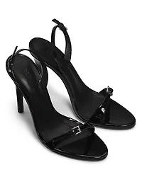 Aurora 105MM Leather Stiletto-Heel Sandals