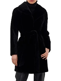 Shearling Lamb Stroller Reversible to Taffeta Belt