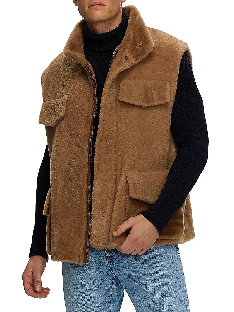 Select Sheared Shearling Vest