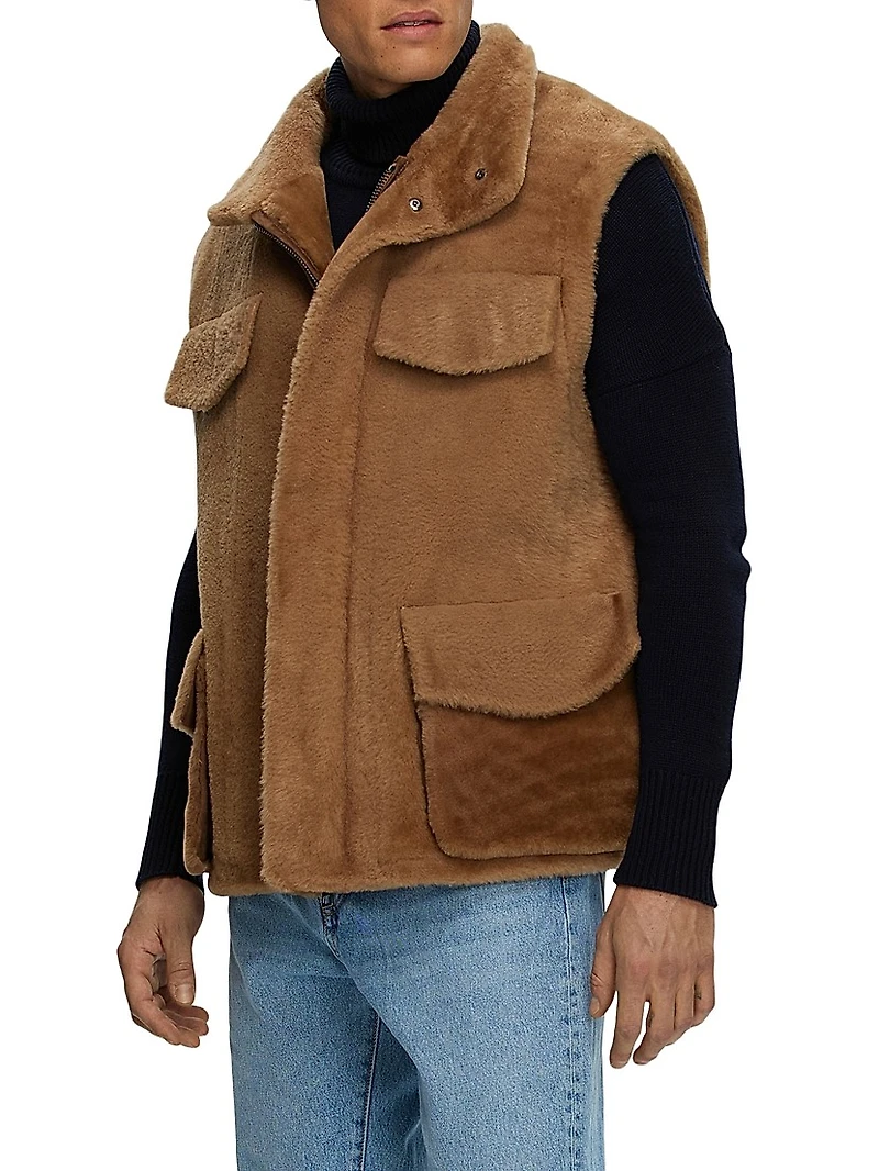 Select Sheared Shearling Vest
