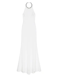 Textured Evening Dress with Crystals