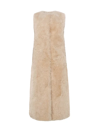 Select Cashmere Goat Collarless Long Vest
