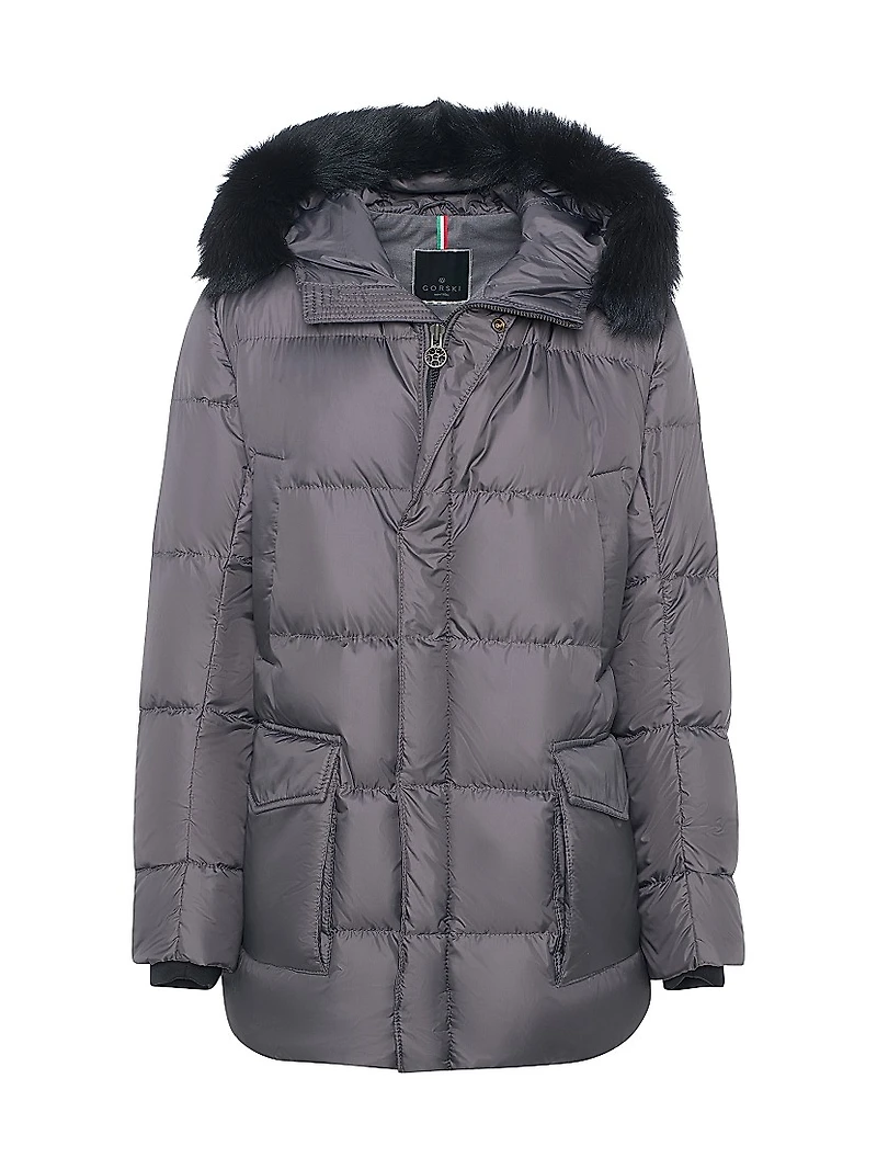 Apres-Ski Jacket with Detachable Toscana Lamb Hood Trim