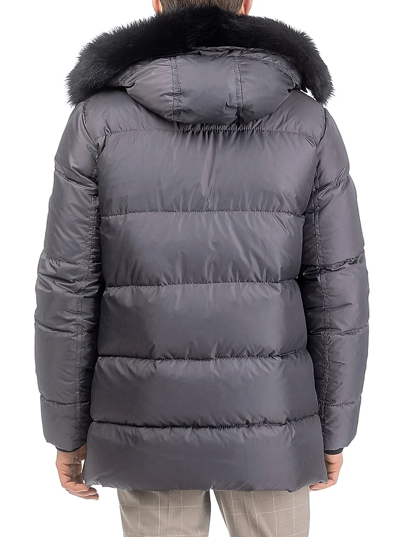 Apres-Ski Jacket with Detachable Toscana Lamb Hood Trim