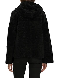 Reversible New Zealand Shearling Lamb Zip Parka