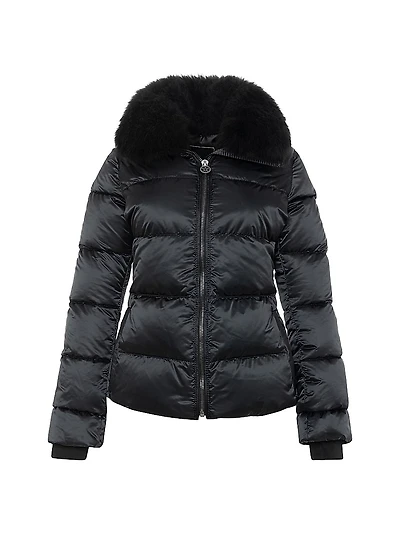 Apres-Ski Jacket with Detachable Toscana Shearling Lamb Collar