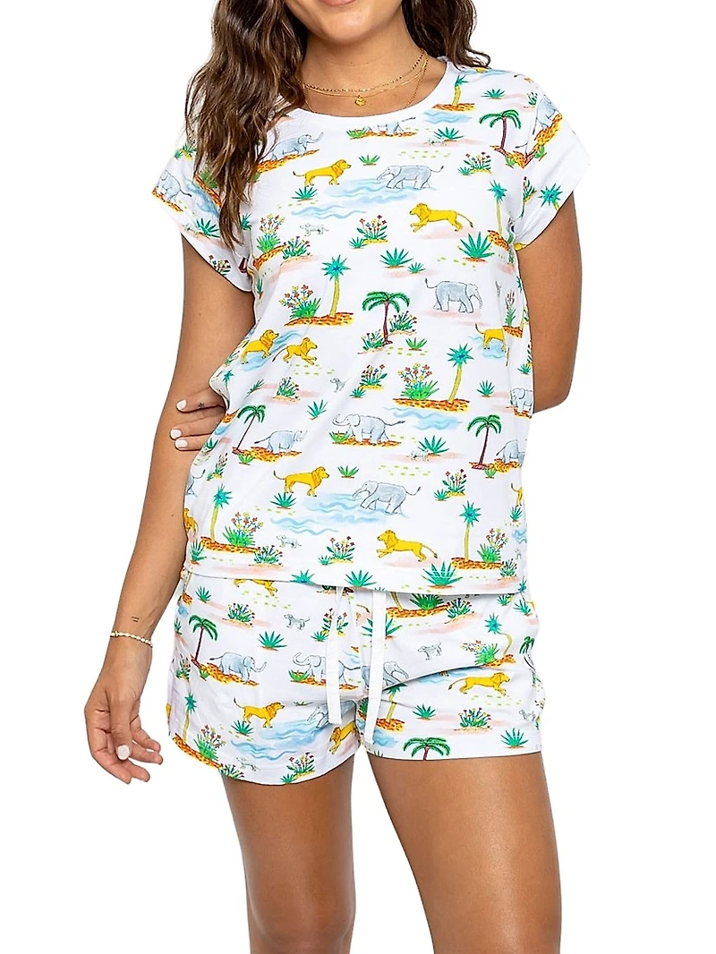 Women's Trunks Up Jersey Short Pajama Set