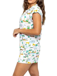 Women's Trunks Up Jersey Short Pajama Set